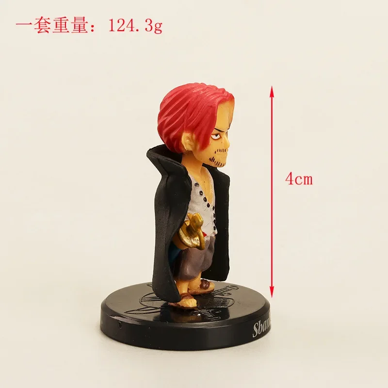 13PCS/SET One Piece Action Figure Luffy Shanks Buggy Gekko Moria Anime Figure PVC Car Decoration Collection Model Kids Toy Gift