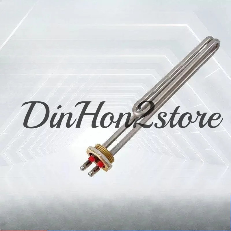 DN25 copper head electric heating tube, one inch 32 hexagonal head sauna heating tube