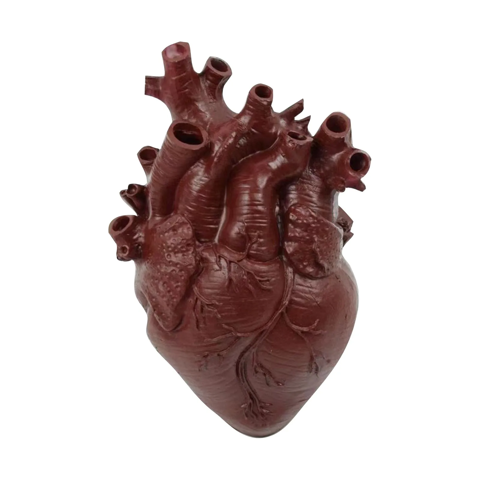 Handgefertigter herzförmiger Blumentopf aus Kunstharz – einzigartige dekorative Vase für Heim-/Büro-Dekoration, elegantes Geschenk für Pflanzenbegeisterte