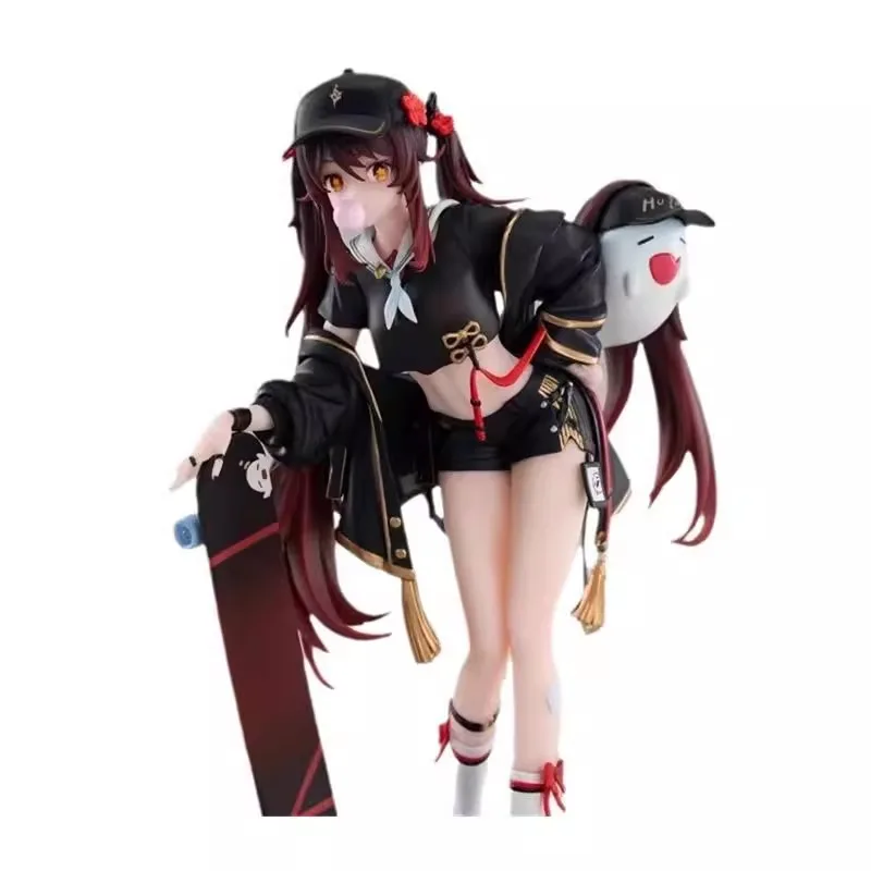 

2D Walnut Hall Master Figure Trendy Skateboard Model Ornament 2D Anime Game Peripheral Beautiful Girl Gift Toy in Stock