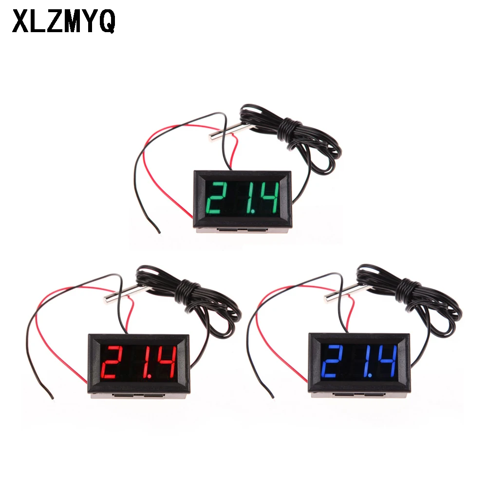 DC 12V Mini Digital Temperature Sensor Meter Monitoring Thermometer Hygrometer Gauge Digital Temperature Control Sensens Probe