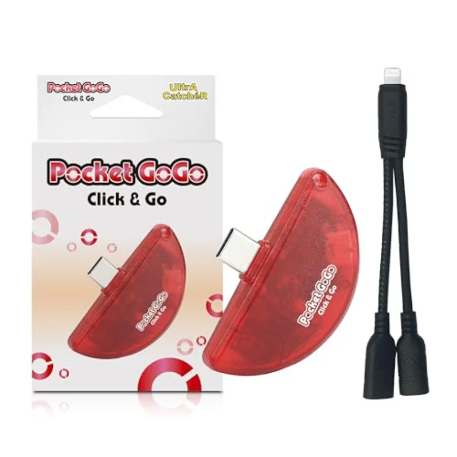 Pocket GoGo - Capturador Automático Definitivo / Conexión USB-C Plug-and-Play Sin Carga, Captura Pokémon y Detiene el Giro [Android iOS]