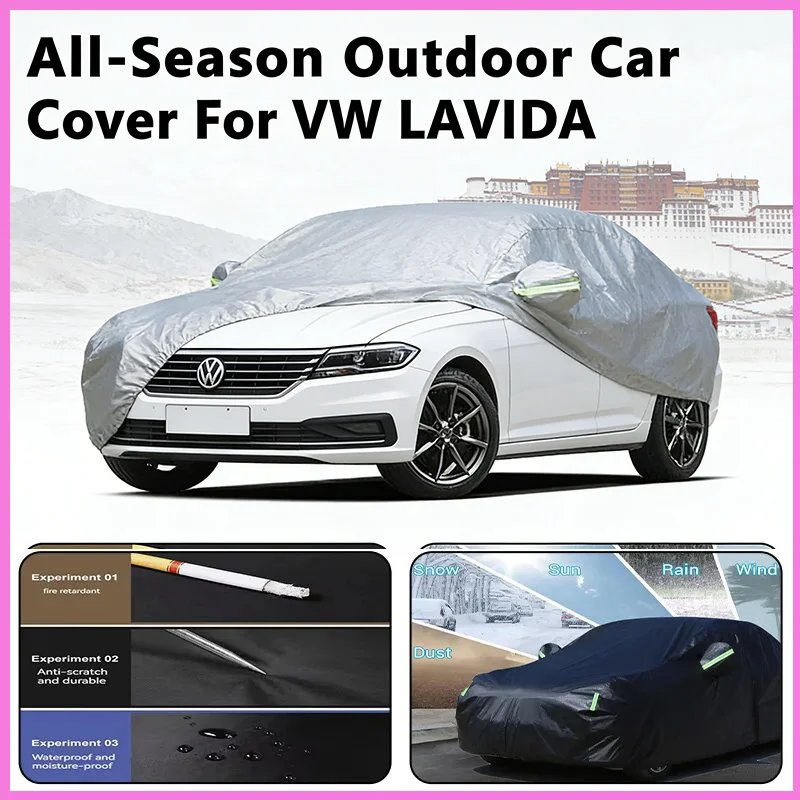 

Car Cover for VW LAVIDA - Outdoor Full Body Protection, Waterproof Dustproof Heat-Resistant, All-Season Use Exterior Accesso