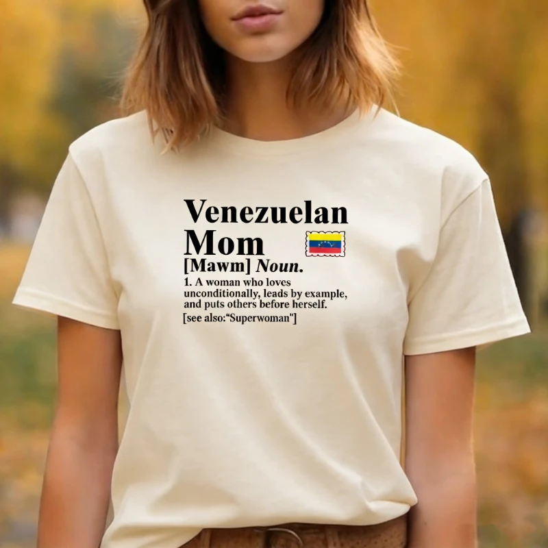 Definition Funny Venezuela Mom T-Shirt Proud Venezuelan Gift Latin Heritage Mama Tee for Mother’s Day Family Graphic Tshirts