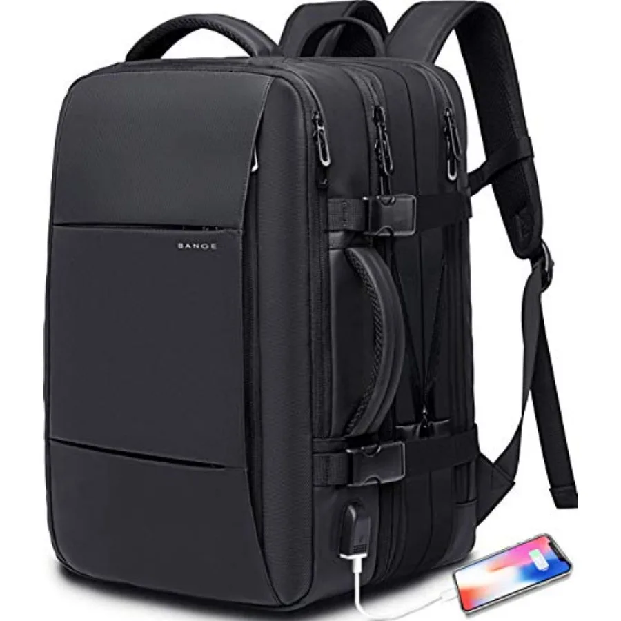 

35L Travel Backpack, Flight Approved Carry On Backpack for International Travel Bag, Water Resistant Durable 17-inch Laptop Bac