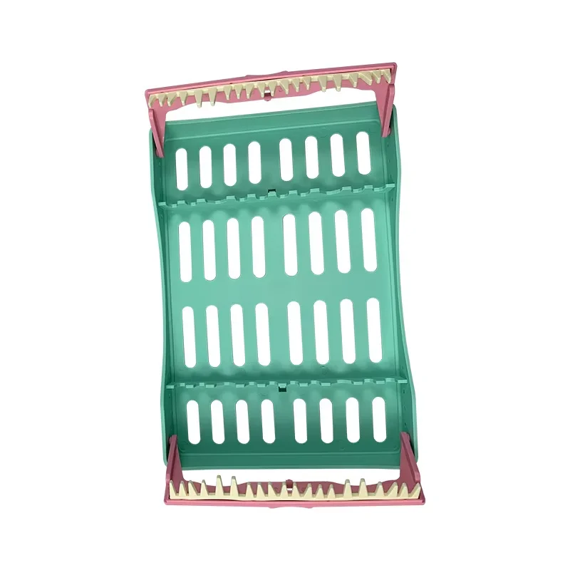 JUMTOP Caixa de instrumentos de esterilização dentária com 10 furos para espátulas de enchimento de resina compuesta Kit de restauração estética