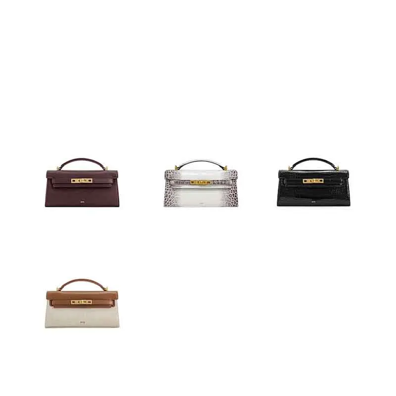 حقيبة كيلي بطبعة تمساح للسيدات لخريف وشتاء 2025، حقيبة كروس محمولة باليد، حقيبة يد