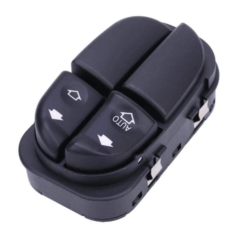 Electric Window Raise and Lower Control Switches with Labeled Button Switches, Black ABS Housing and Molded Port Structure H8WE