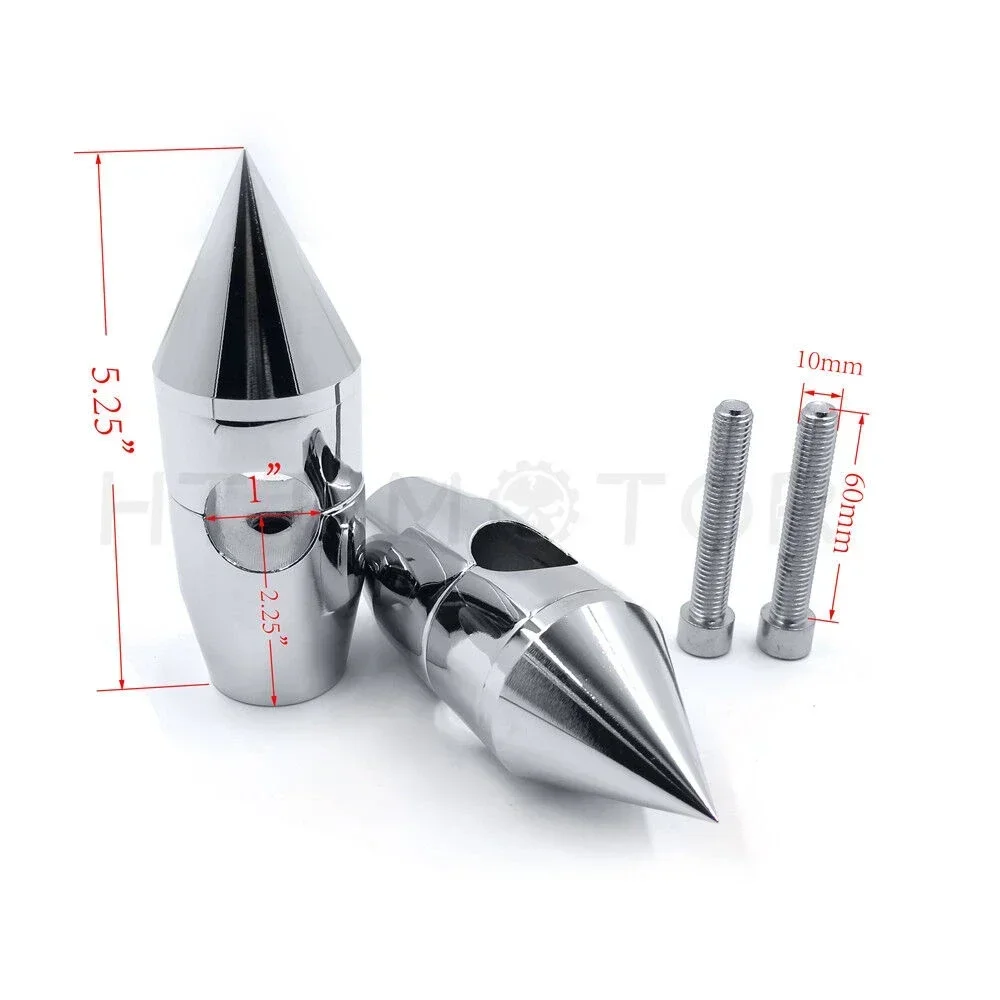 

Motorcycle 1/4" Spike Handlebar Risers for Harley Davidson Softail Dyna Sportster Custom 1"