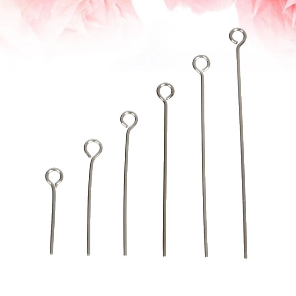 1200 قطعة مجوهرات من صلب لا يصدأ دبابيس 3 أحجام دائم تشويه مقاومة Diy بها بنفسك القلائد أساور أقراط صنع العين المفتوحة #4