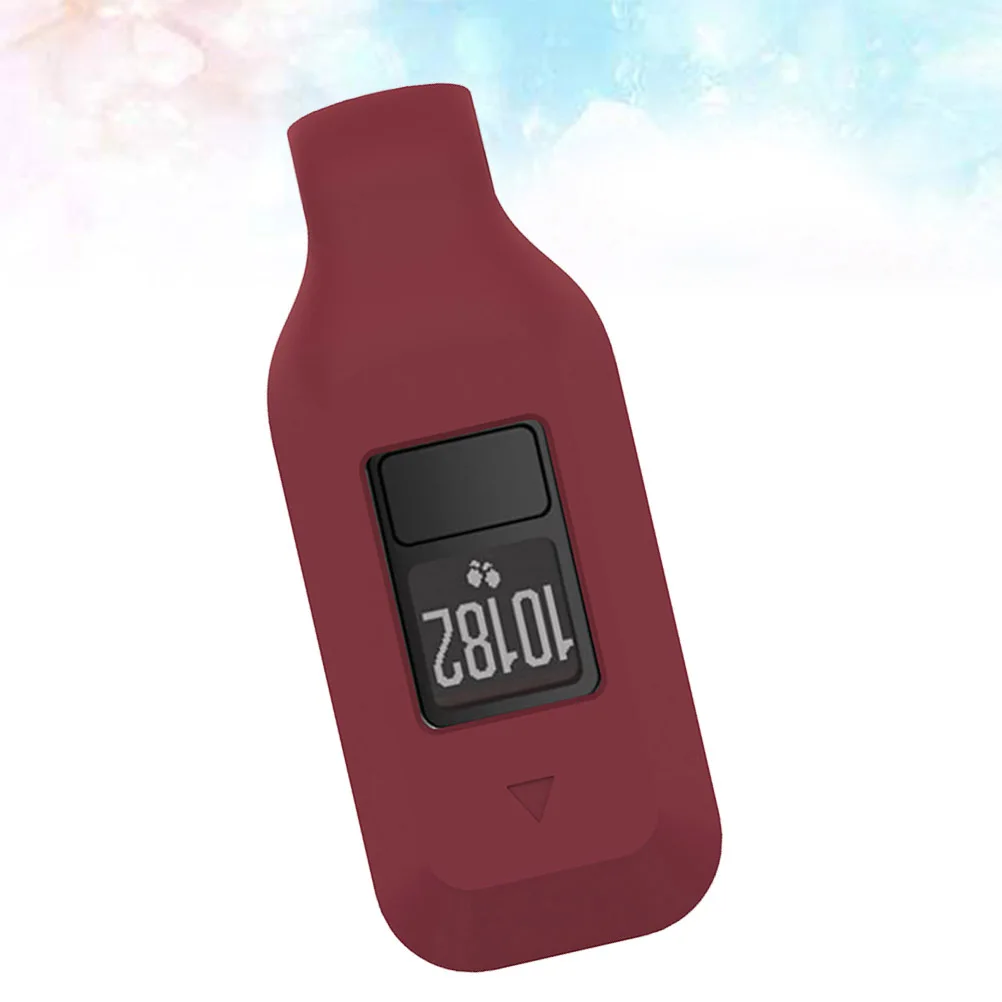 Vivofit3 Protective Silicone Watch Case Shell Red Anti-Scratch Durable Cover Dirt Proof Watch Frame Protector