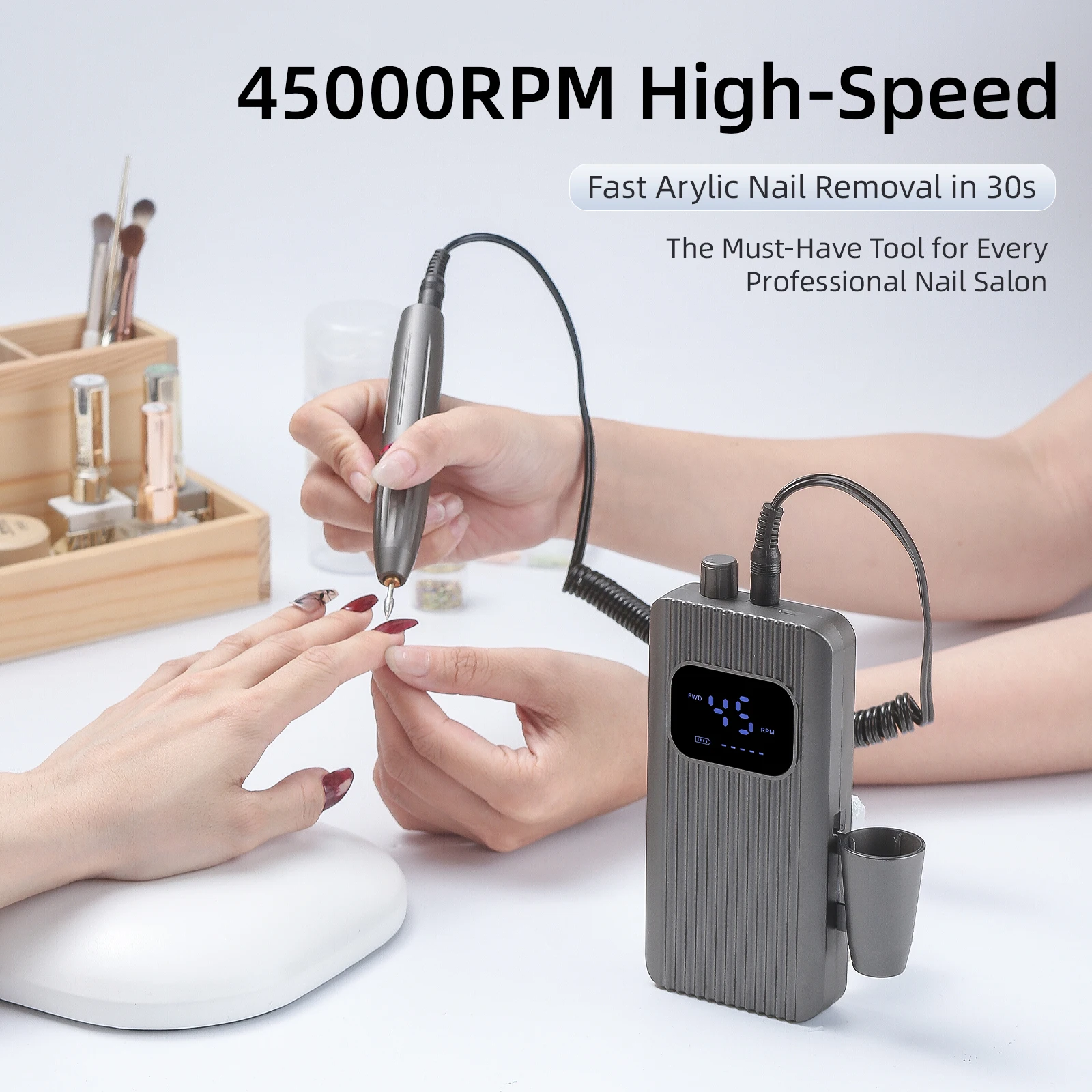 45000RMP 전문가용 네일 드릴, 아크릴 및 젤 제 - Power Tools You Must Have 리뷰 및 가격