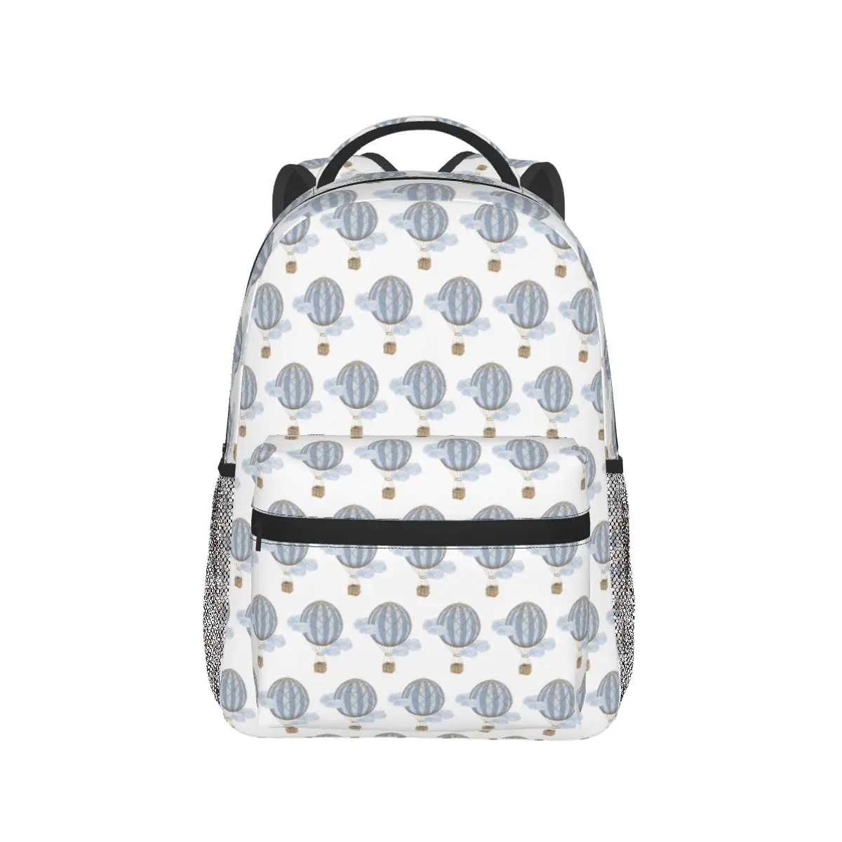 Blue Vintage Hot Air Balloon Backpack Hot Sale Daypack Large Capacity Children BookBag School Bag Shoulder Bags for Men Women
