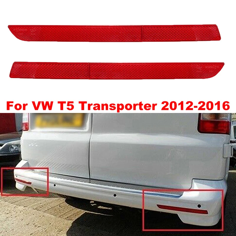 Bumper Reflector Rear Tail Light Lamp Safety Warning Stop Strip Brake Bar for VW T5 Transporter Caravelle Multivan MK V