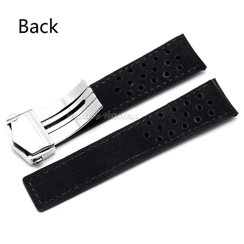 Leather Strap 20mm 22mm 24mm Soft Cowhide Band for Tag Heuer for Carrera Wristband Solid Folding Buckle Replacement Watchbands