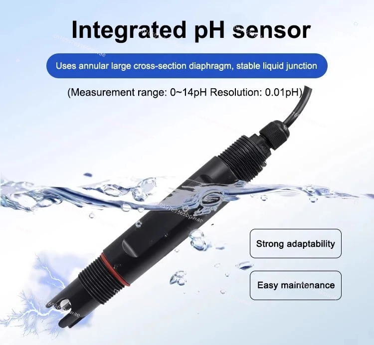 

RS-PH-N01-3-*-EX 0-14ph Glass Electrode Method RS485 Output Industrial Water Ph Sensor
