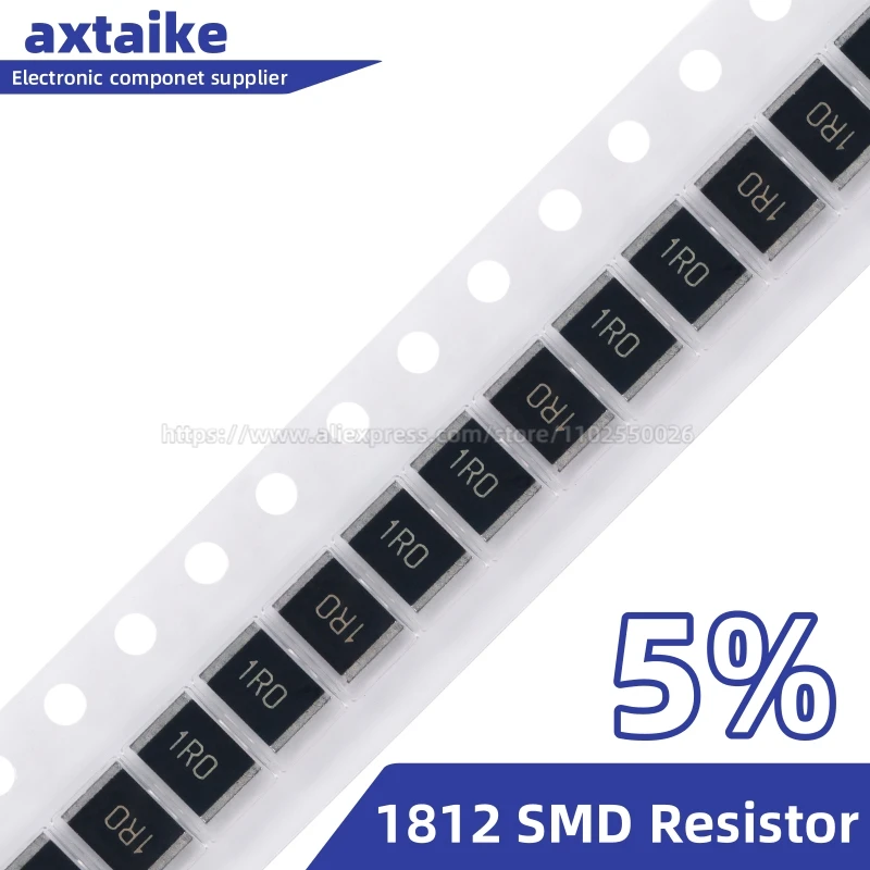 

50PCS 5% 1812 SMD Resistor 0R ~ 10M 3/4W 1 10 100 150 220 330 470 510 560 680 910 Ohm Ω 1K 2.2K 10K 100K 1R 10R 100R 220R 330R