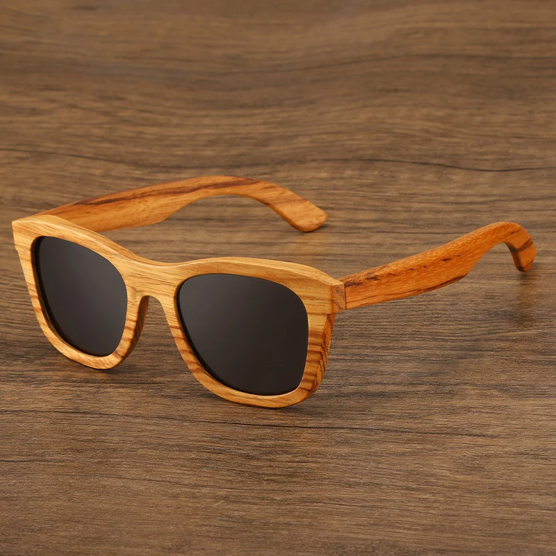 

Oyalie Handcrafted Natural Small Zebra Full Wood Frame Sunglasses, Full Wood Frame with Unique Natural Texture, Trendy and Cool Multi-Color Mirror Surface, Natural and Fashionable Symbiosis.