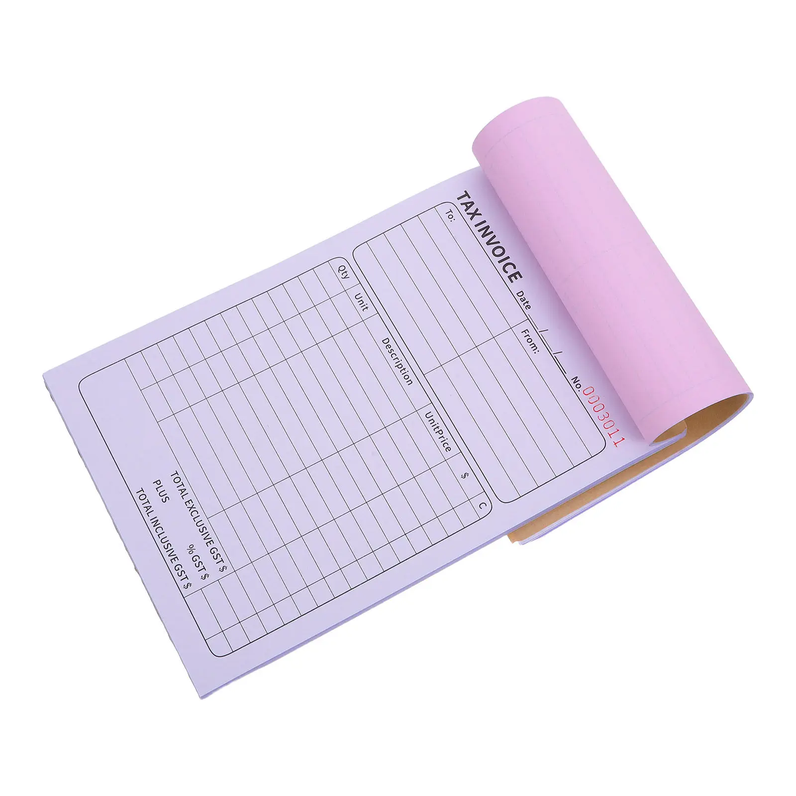 

100 Sheets Duplicate Receipt Book for Order Invoice Tracking Small Business Purchase Orders Export Compliant Financial Records