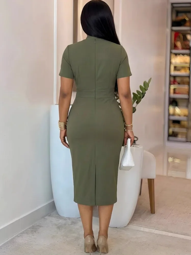 African Dresses For Women Elegant 2026 Spring Summer Dashiki Midi Dress Ladies Traditional African Clothing Fairy Dreaes