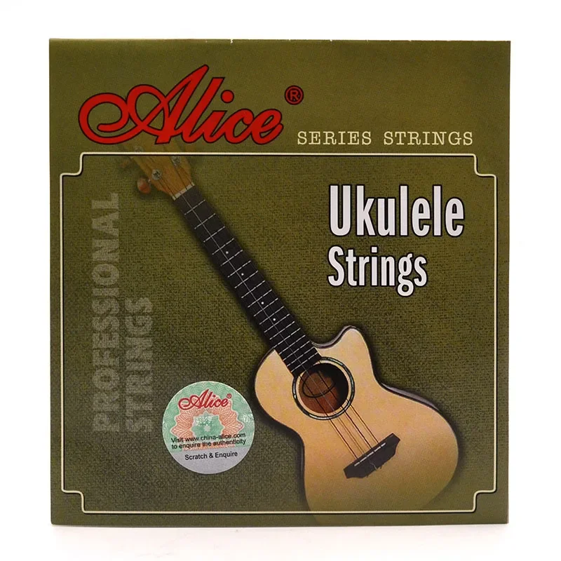 4 Pcs/set Alice AU04 Soprano Nylon Ukulele Strings, Replacement Part Instrument Accessories for 21