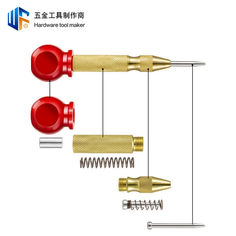 Hexagon Handle Pagoda Drill Metal Positioning Center Punch Combination Tool Hinged Hole Opener Woodwork Drill Bit