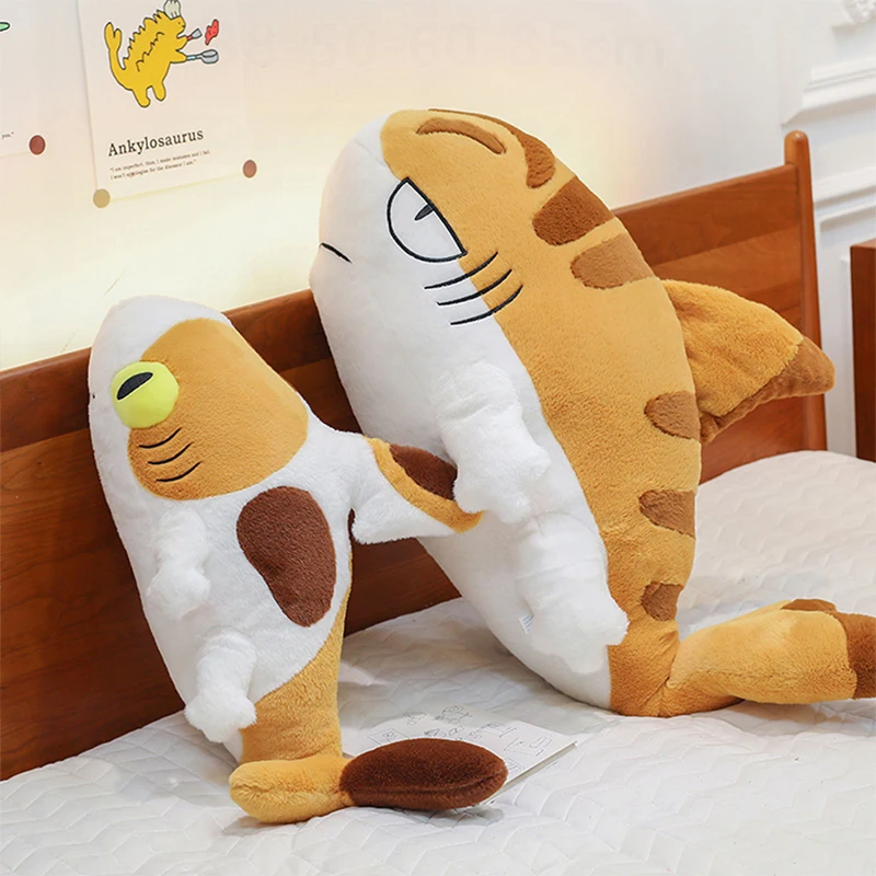 

Kawaii Shark Plush Toy Stuffed Doll Cute Ocean Animal Shark Cat Soft Toy Long Pillow Bedside Cuddly Kids Birthday Xmas Gift