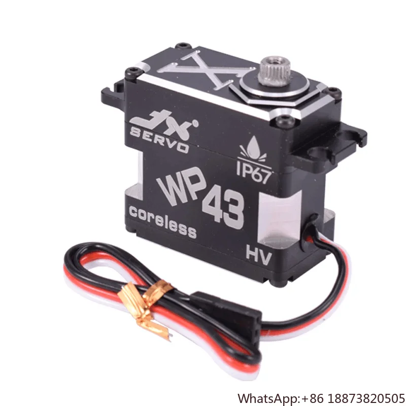 

high performance WP43 43KG 0.11sec Full Waterproof CNC Coreless Servo 8.4V Steel Gear 180 Degree HV Aluminum