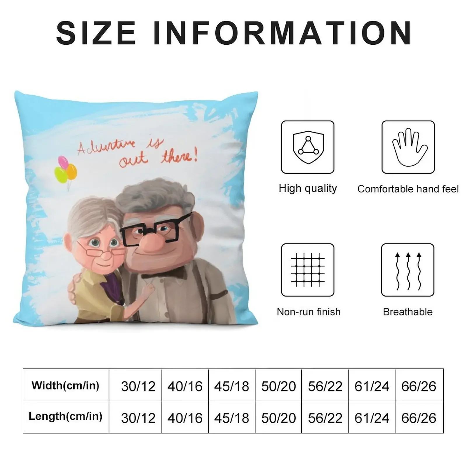 Ellie and Carl Throw Pillow Pillowcases Cushion Cover Luxury New year pillow