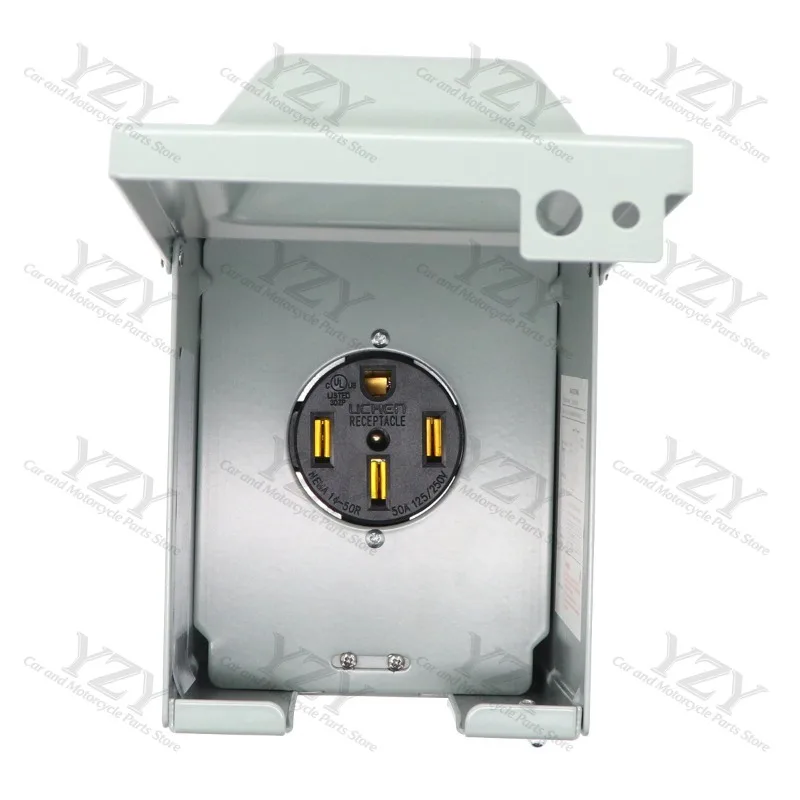 RV charging pile RV with waterproof cover, 125V/250V power socket 30A/50A
