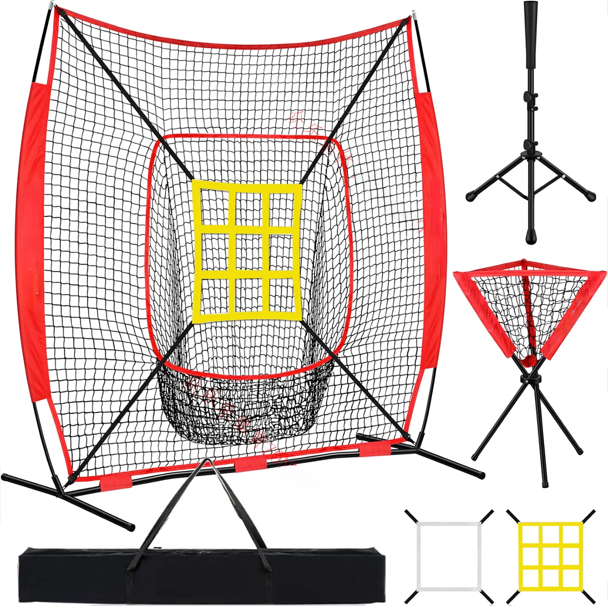 complete-set-baseball-training-net-combination-set-large-pocket-disc-golf-batting-practice-baseball-softball-pitching-exercise