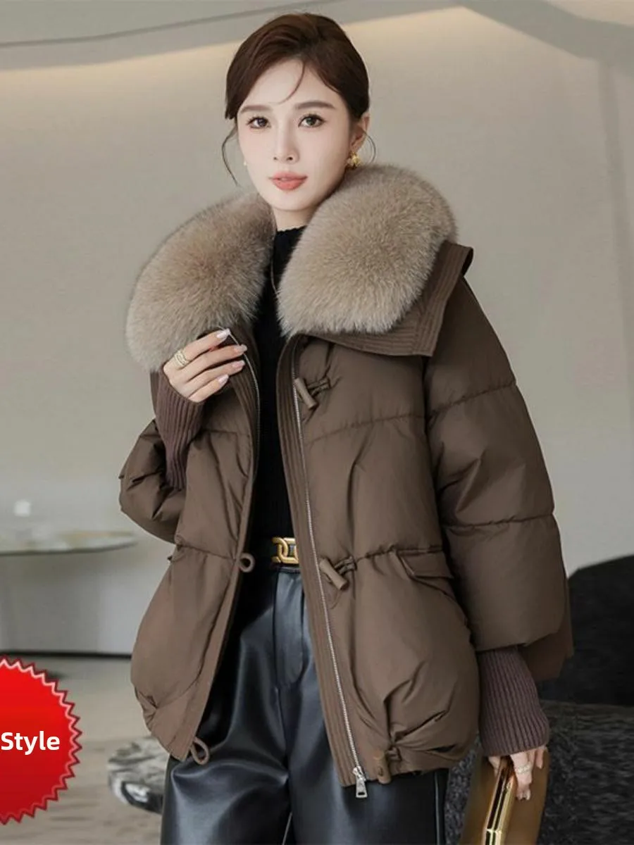 

Women's down Cotton Jacket Winter Thickened Outerwear Coat Small Size Quilted Cotton Padded Coat Winter New Arrival