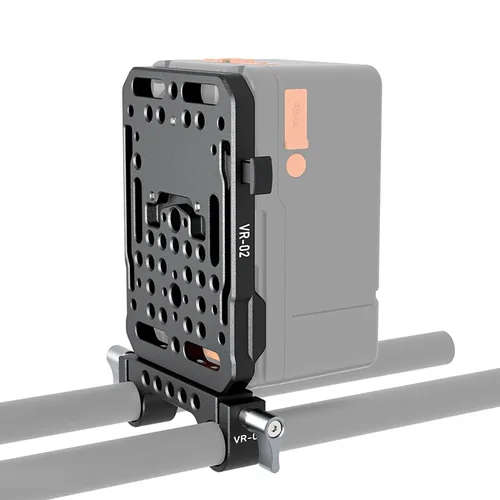 Imagen 2 del producto ZGCINE VR-01 VR-02 VR-03 VR-05 Placa de batería de montaje en V/abrazadera de varilla Adaptador de placa de batería con bloqueo en V con protección de bloqueo automático