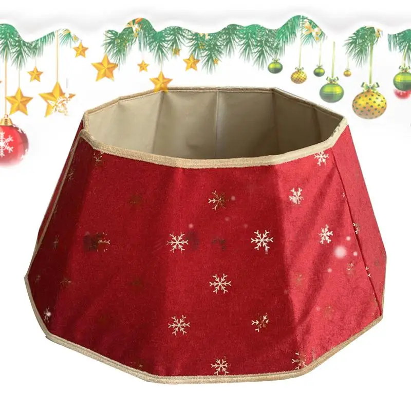 Christmas Tree Collar Christmas Tree Base Cover Skirt Collar Comfortable Foldable Tree Ring Christmas Decorations For Living