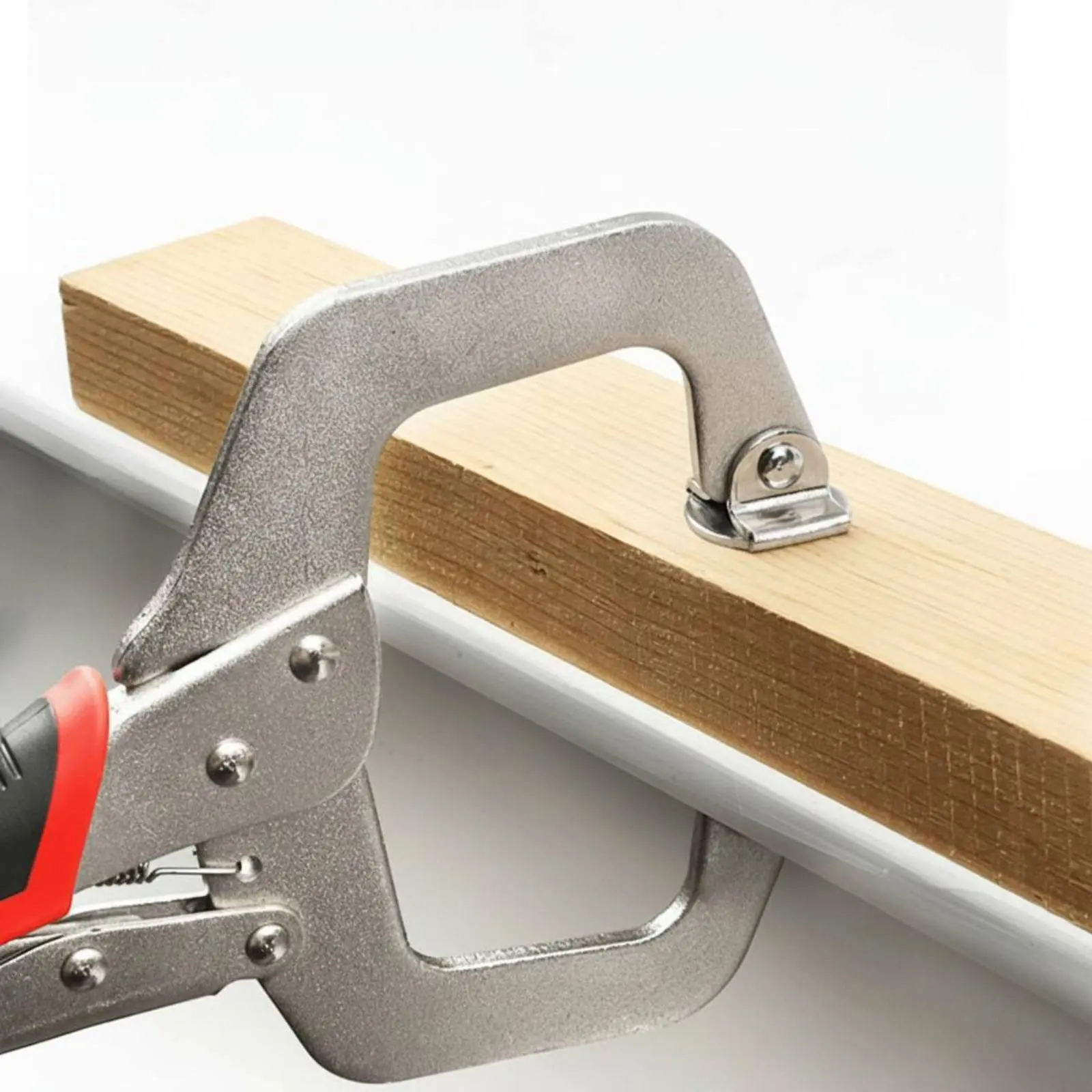 Locking C-Clamp Sturdy Duty C-Clamp Locking Plier Hand Tool Quick Release Non-Slip Handle for Welders, Workshop, Garage
