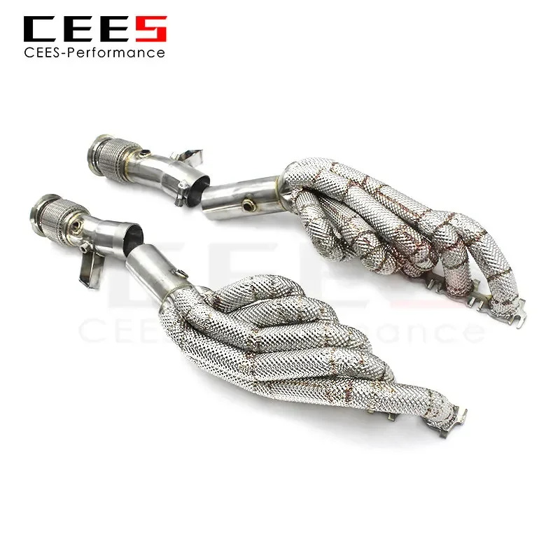 CEES Exhaust Manifold for AUDI R8 V10 5.2L 2010-2019 Tuning Automotive Performance Accessories Exhaust Downpipe Headers