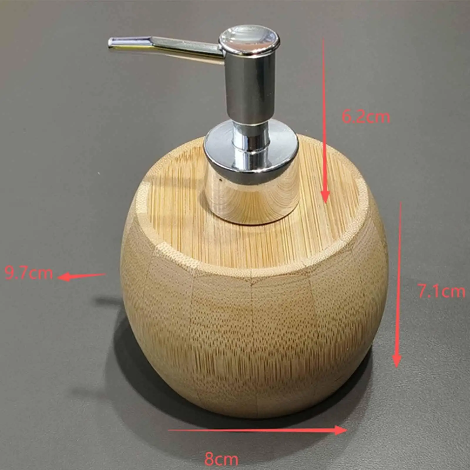 

Портативный бамбуковый флакон-дозатор для лосьона, пустой контейнер с помпой для шампуня, для путешествий, ванной комнаты и туалета