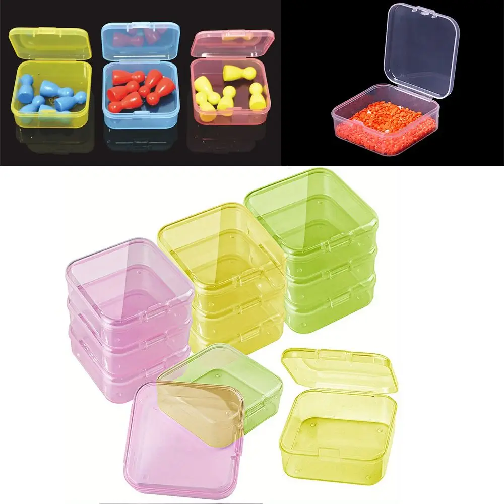 Crafts Transparent Storage Box DIY Jewelry Rhinestone Mosaic Storage Container Nail Art Hair Accessories Pill Box