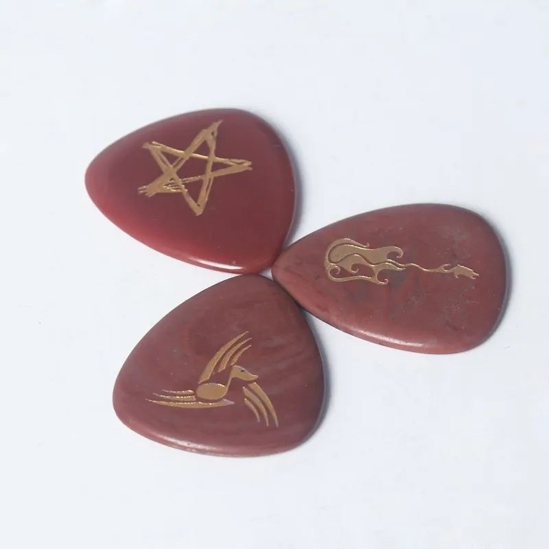 

In Stock competitive price customized natural gemstone guitar picks