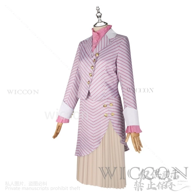 Glinda Cosplay Wicked Movie Anime Cute Dress Pink Suit Uniform Wigs For Woman Girls Halloween Christmas Roleplay Cos Customized