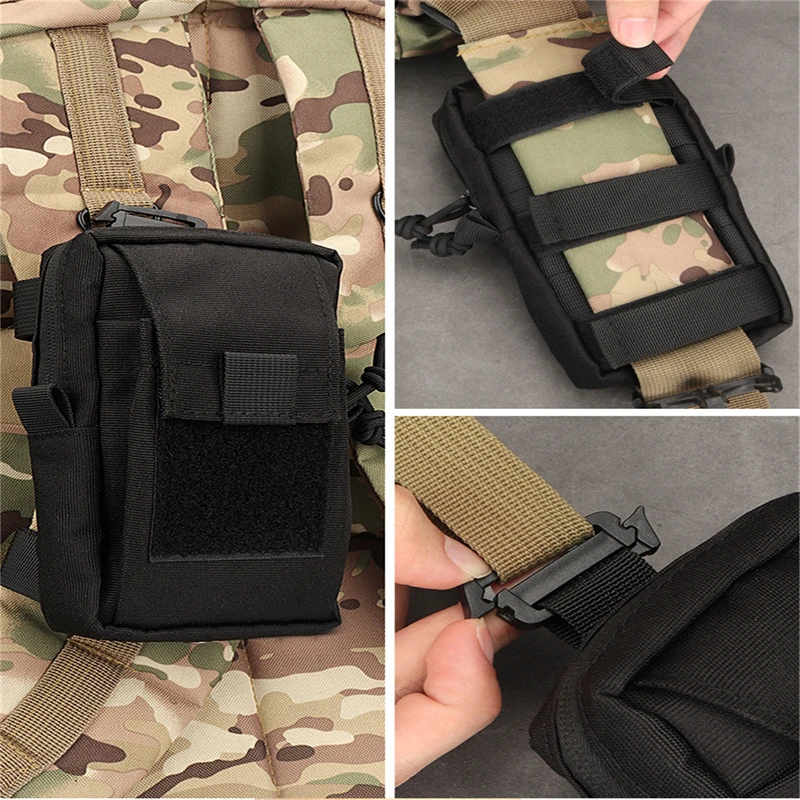 Outdoor Shoulder Strap Bag Backpack Sundries Accessories Pouch 900D Nylon EDC Tactical Molle Medical Bag Travel Hiking Hunting