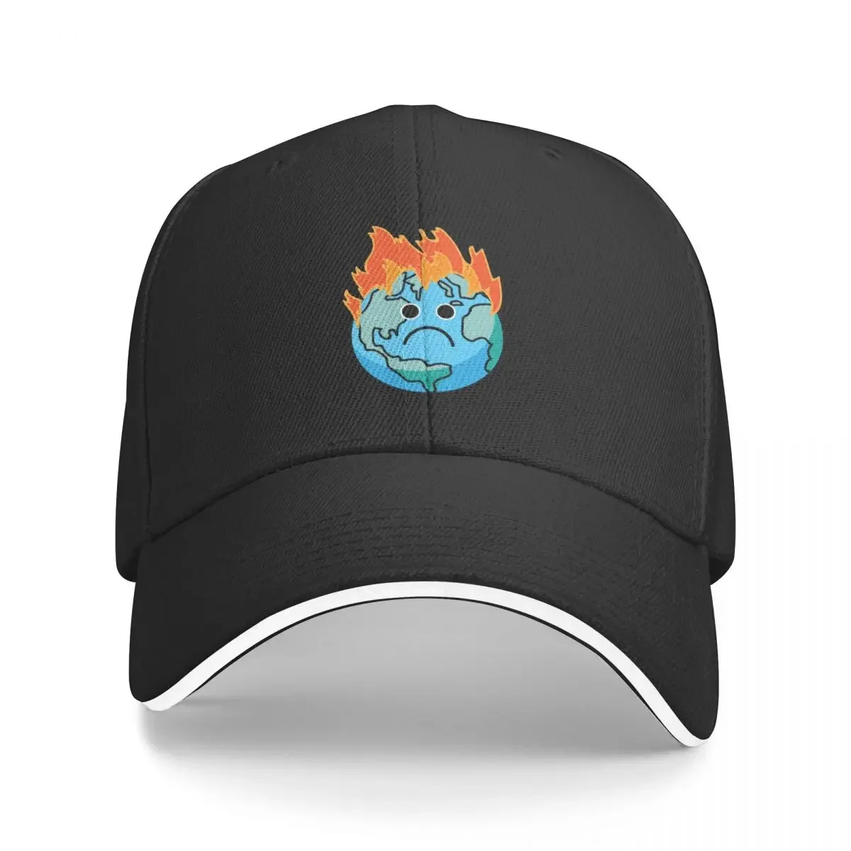

Climate Change Earth is on fire greta thunberg Baseball Cap Luxury Man Hat black New In The Hat Ladies Men's
