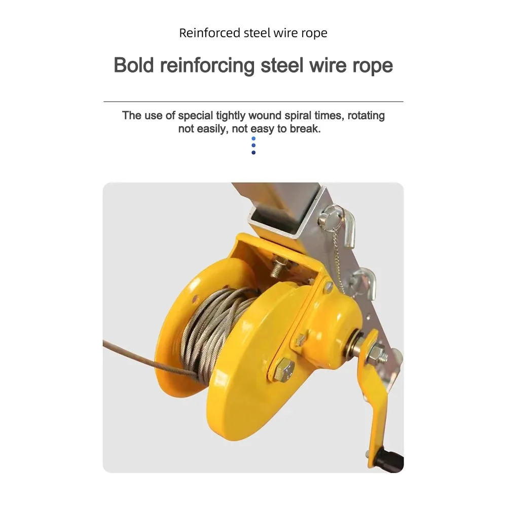 Emergency Sewer Rescue Tripod - Multifunctional Aluminum Alloy with Self Locking Winch and Safety Rope