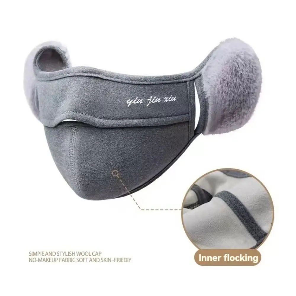 New Simple Thermal Earmuffs Mask Autumn and Winter Windproof Fleece Winter Mask Warmer Earflap Cycling Earflap