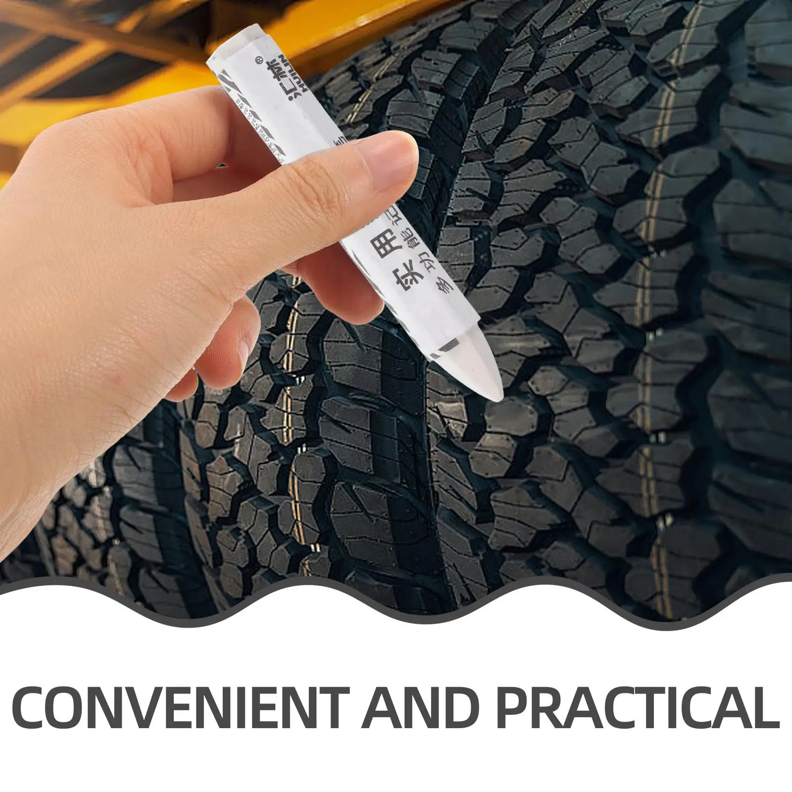 5 stücke Reifen Marker Buntstifte Weiß Auto Reparatur Werkzeuge Wasserdicht Neuheit Marker Reifen Kreide Bleistifte Farbe Rad Auto Reparatur – Detail 4
