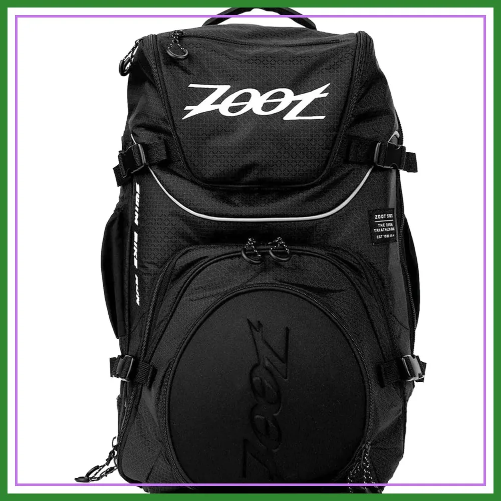

Triathlon Transition Backpack with Wet Storage for Athletes, Race Day, Travel & Train, Black