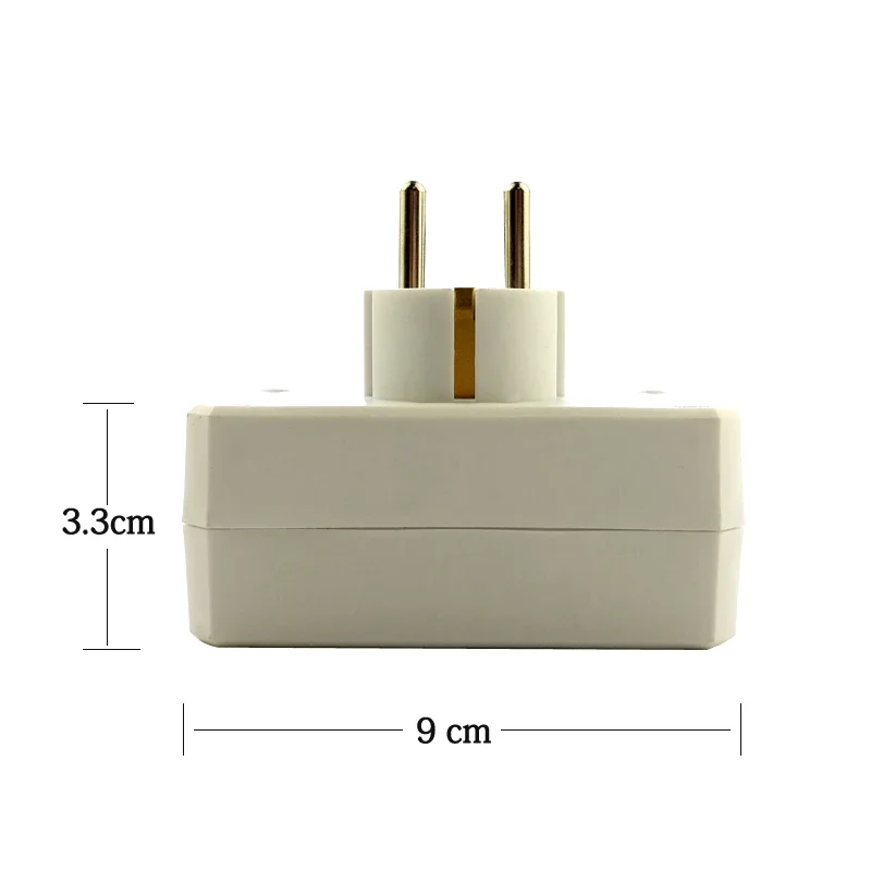 European 16A 250V Switch Power Strip Conversion Plug Socket EU Standard Power Adapter 3500W Travel Plug Extend Outlet Converter