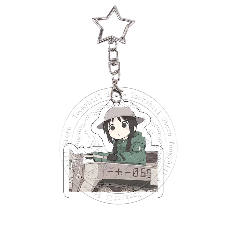 Girls' Last Tour Acryl-Schlüsselanhänger Chito Yuuri Vespertia Lustiges Design Anime-Charms Beste Freundin Taschenanhänger Schlüsselring Geburtstagsgeschenk – Detail 13