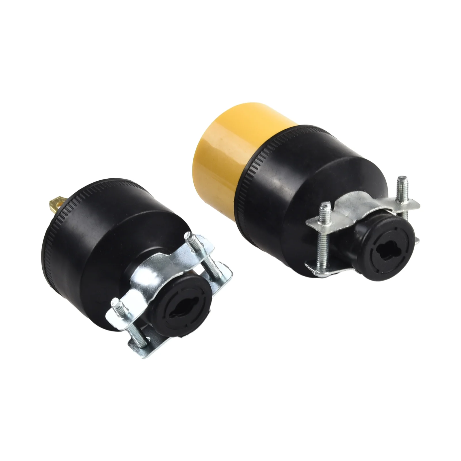 

3 Prong Replacement Electrical Cord Ends 1 Male and 1 Female Heavy Duty Rubber with Steel Clips Perfect for Repairs