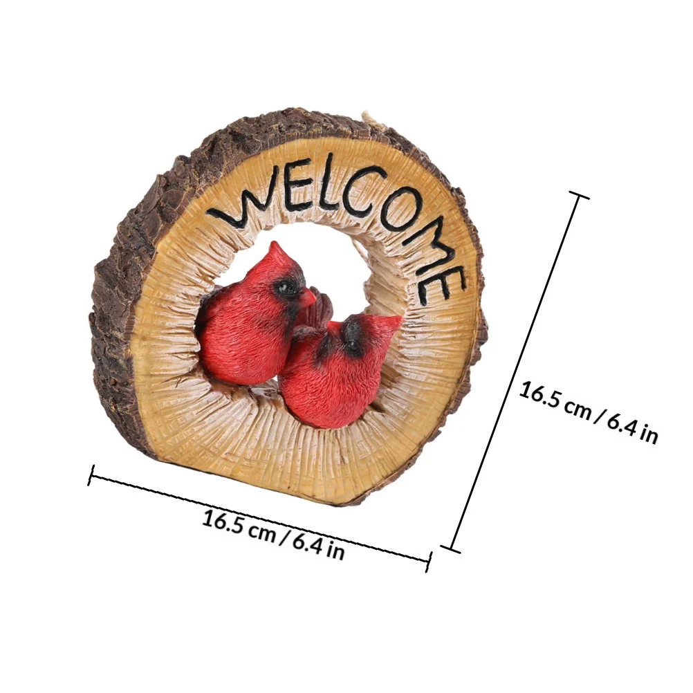 カップル鳥樹脂ペンダント吊り下げ装飾軽量ウェルカムオーナメント庭バルコニーフェンスホームウェディングパーティー装飾用